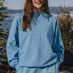 Daily Drills Oversized Vintage Ski + Surf Crew